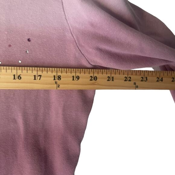 Women's Size XL 90s Pink Jeweled Britney Spears Long Sleeve‎ Shirt - Picture 8 of 9